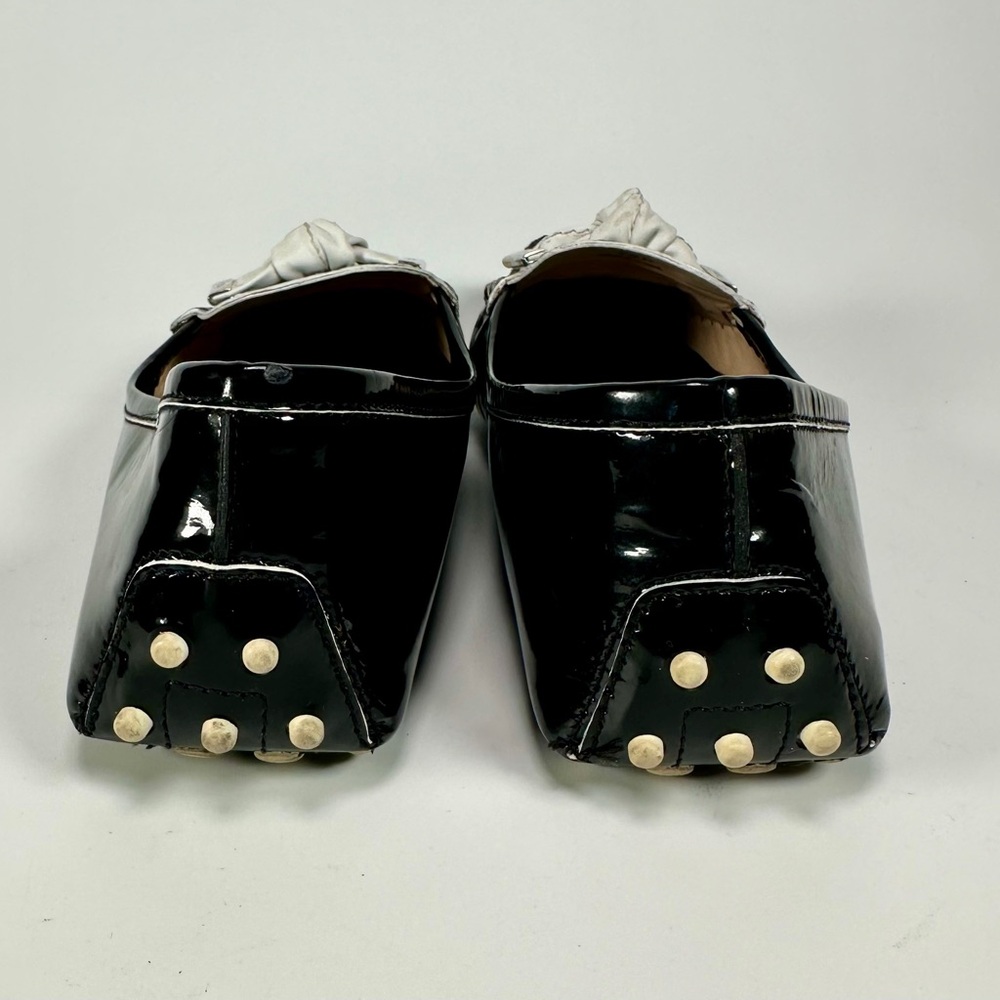 Tod's Women's Bilbao Black Patent
Leather Loafers - Picture 8 of 10